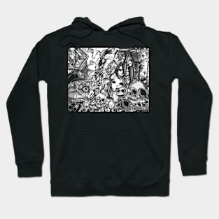 Collage of horror Hoodie